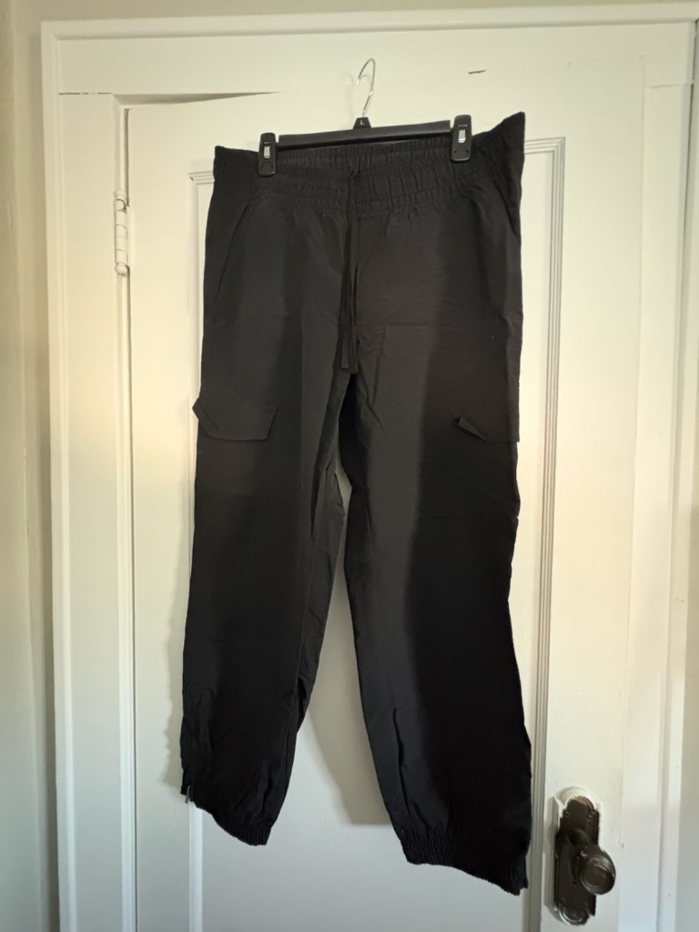 Old Navy Black Cargo Track Joggers